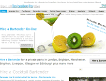 Tablet Screenshot of privatebarman.com